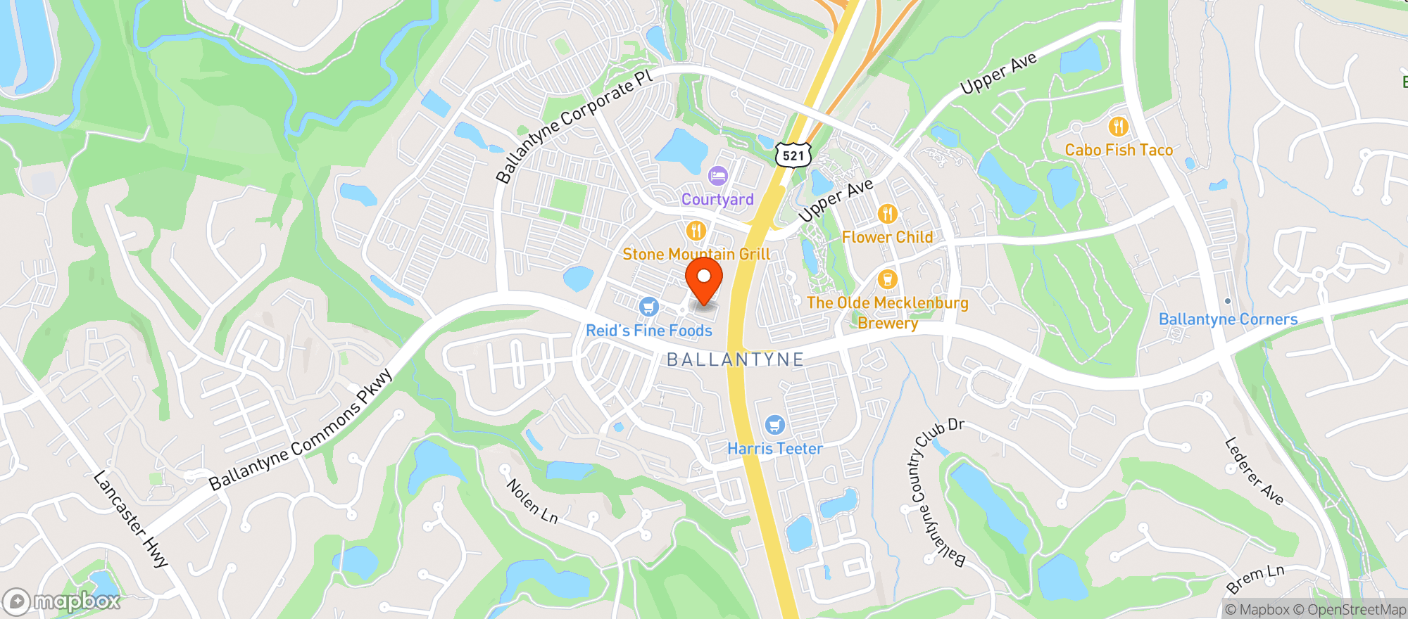 Map showing Cvs