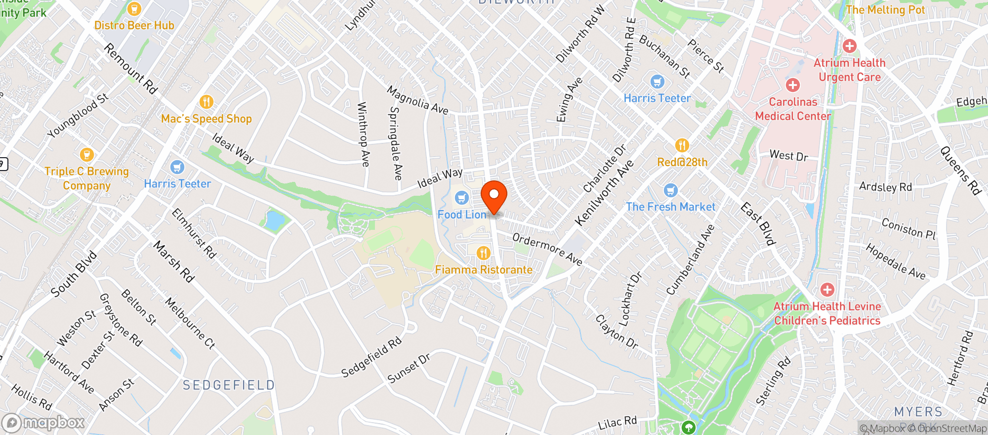 Map showing Macs Speed Shop