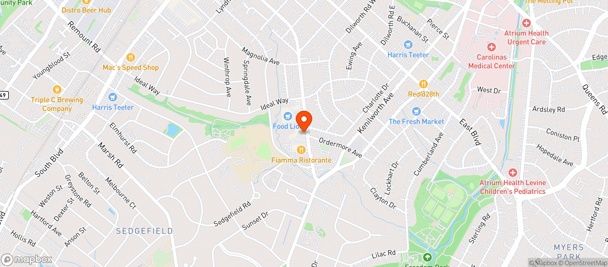Map showing Emmy Lous