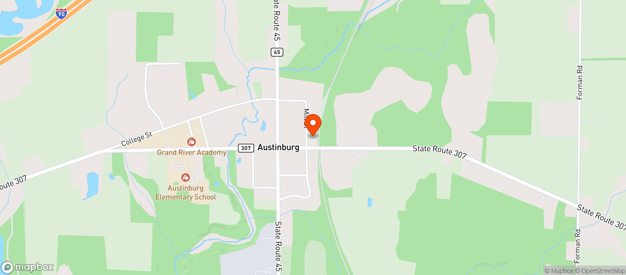 Map showing Jewels Dance Hall