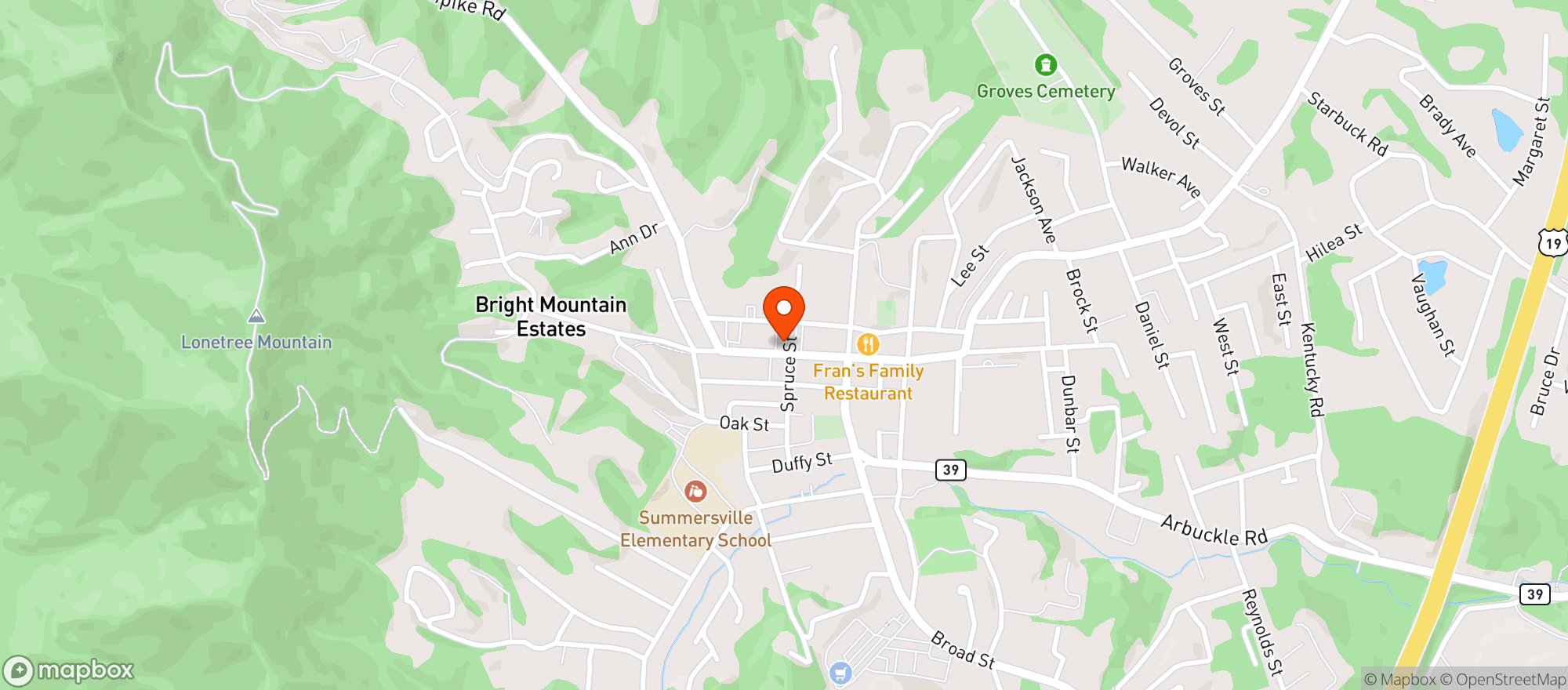 Map showing Nicholas Pharmacy
