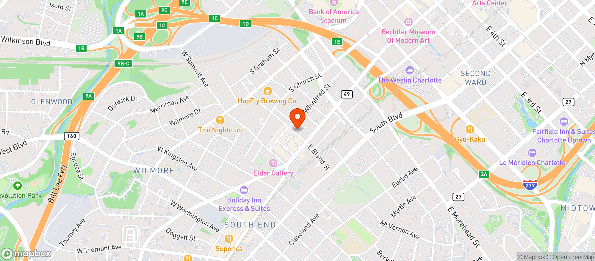 Map showing Nickyos Rodeo