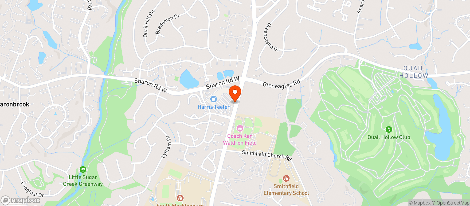 Map showing Tap And Vine Quail Hollow