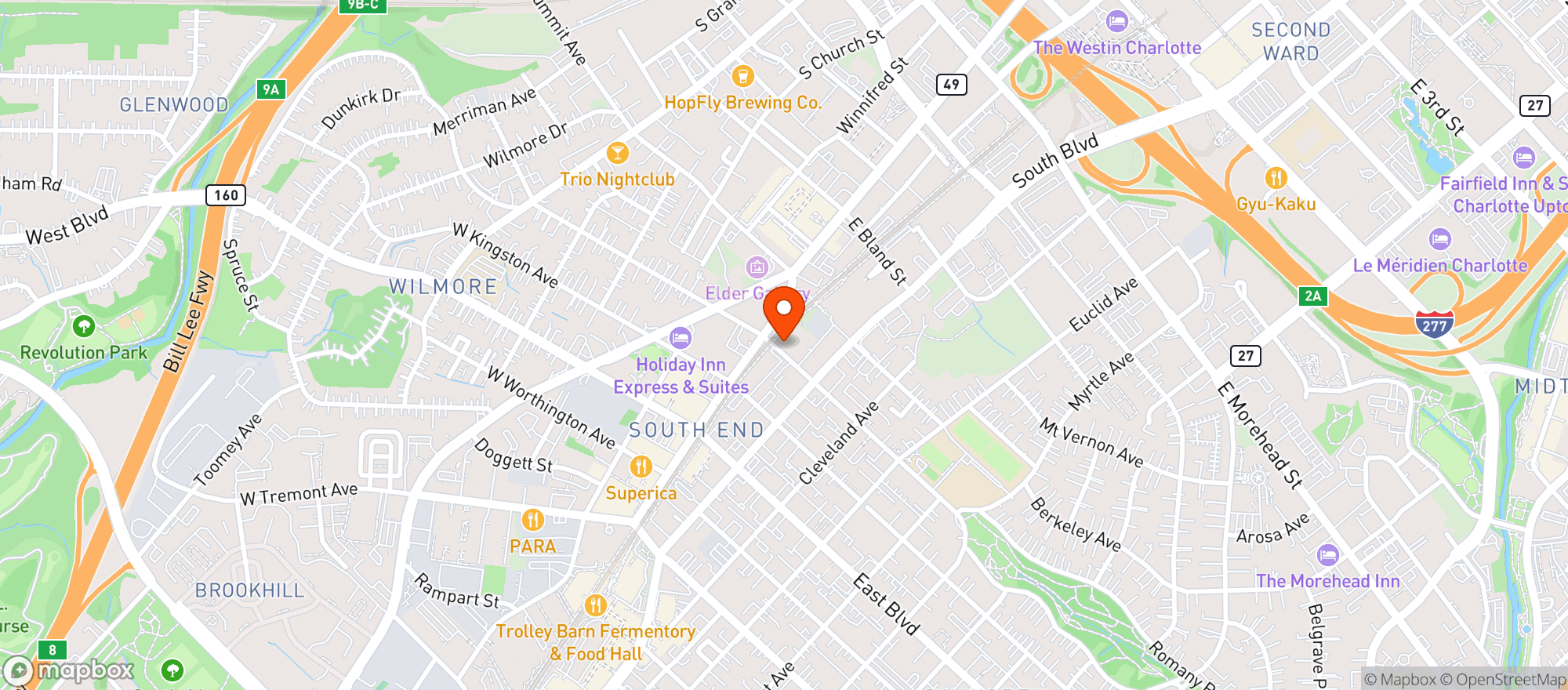 Map showing Crowntown Cannabis