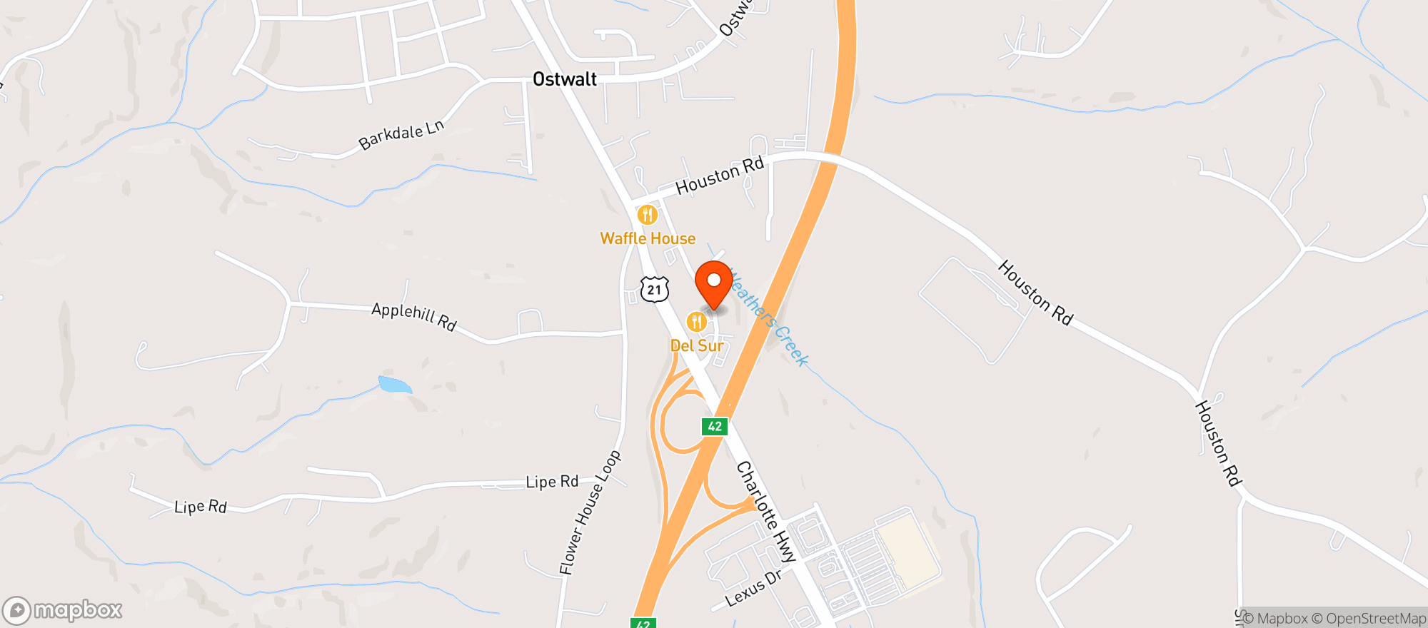 Map showing Stop & Save