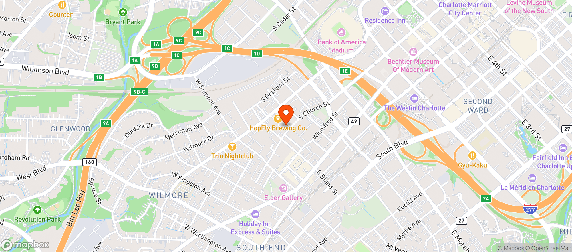 Map showing Craft Tasting Room