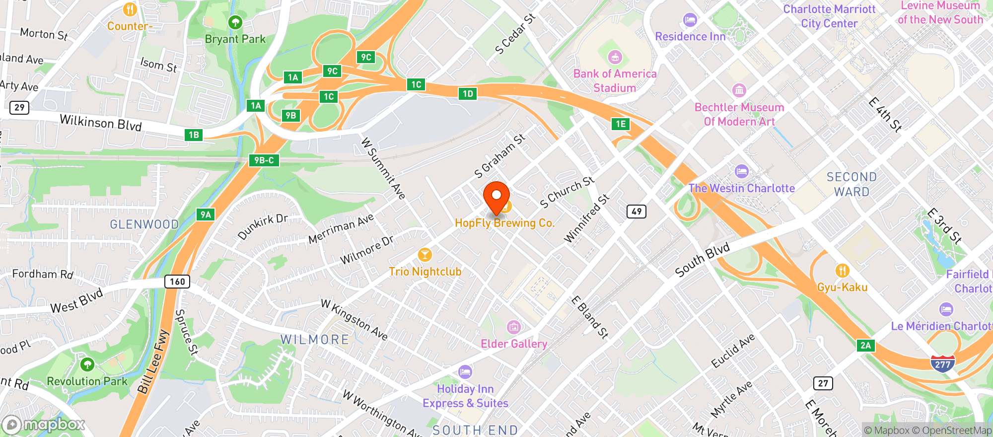 Map showing Slingshot