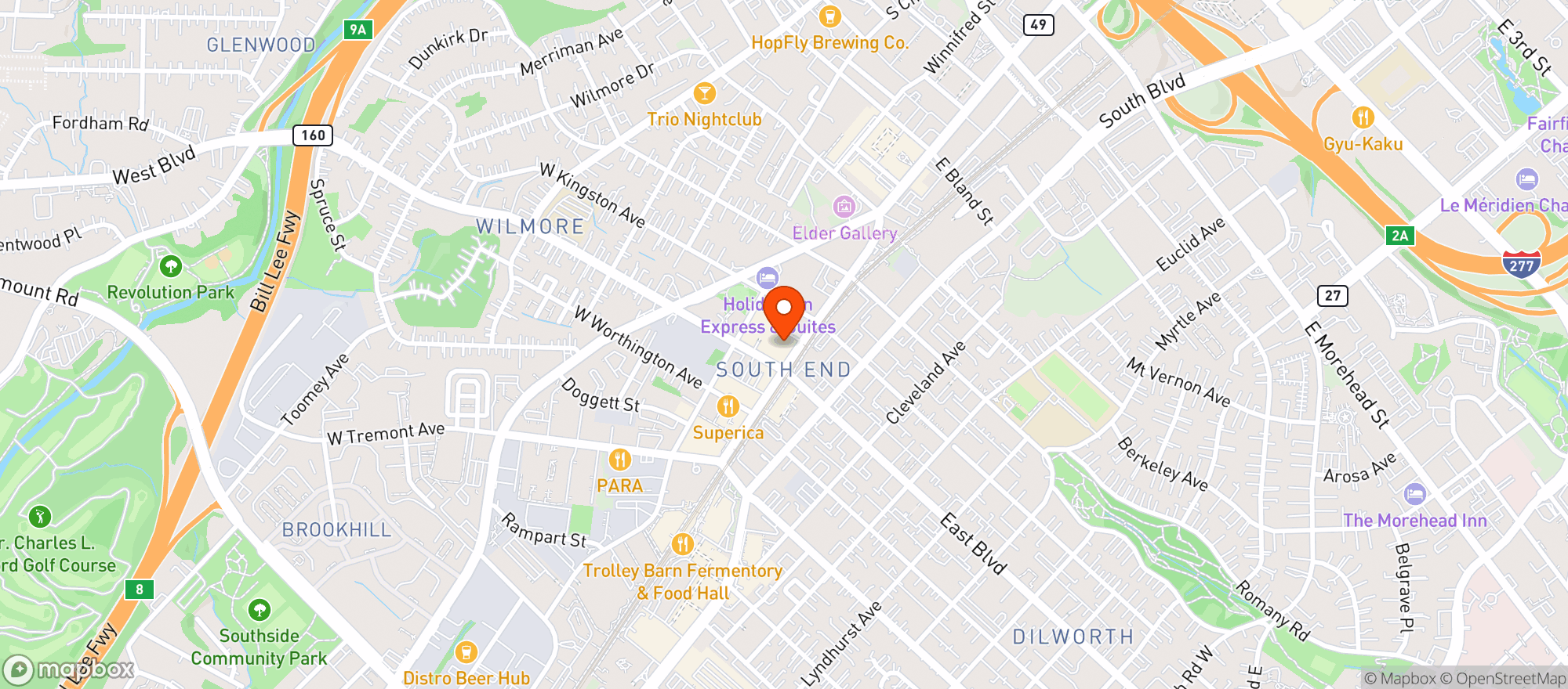 Map showing Pop The Top Craft Beer Shop
