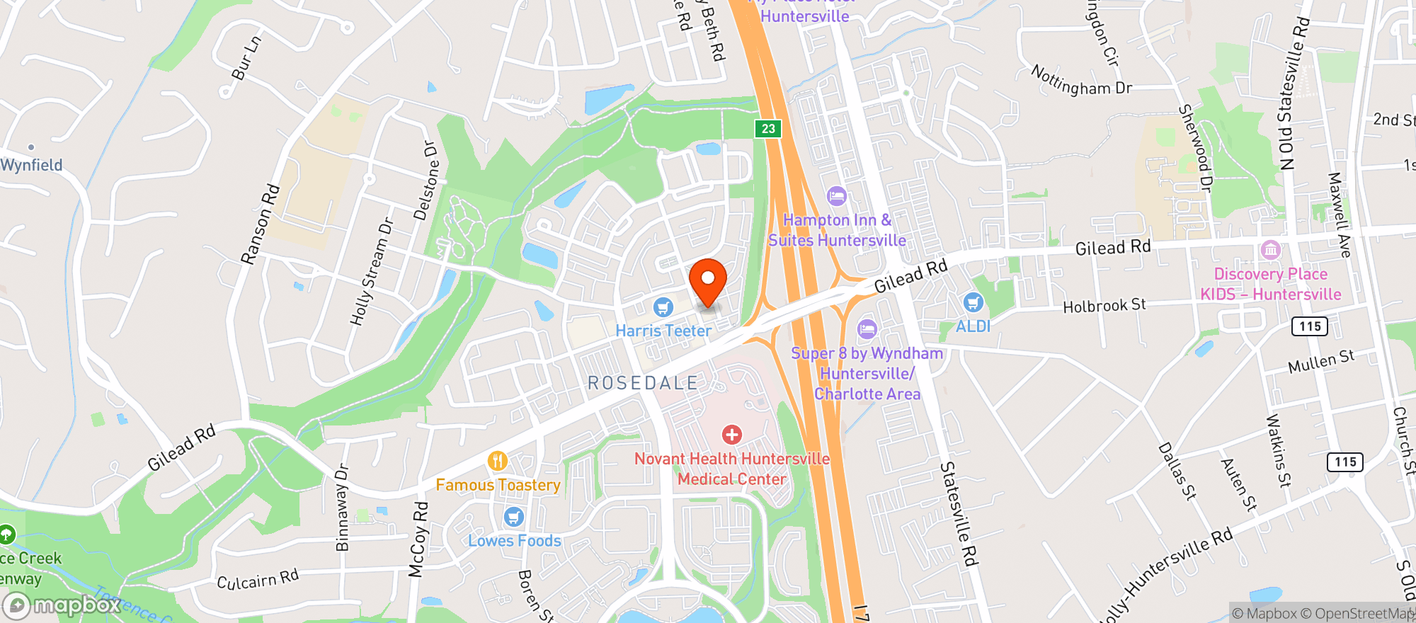 Map showing Killington S Restaurant And Pub