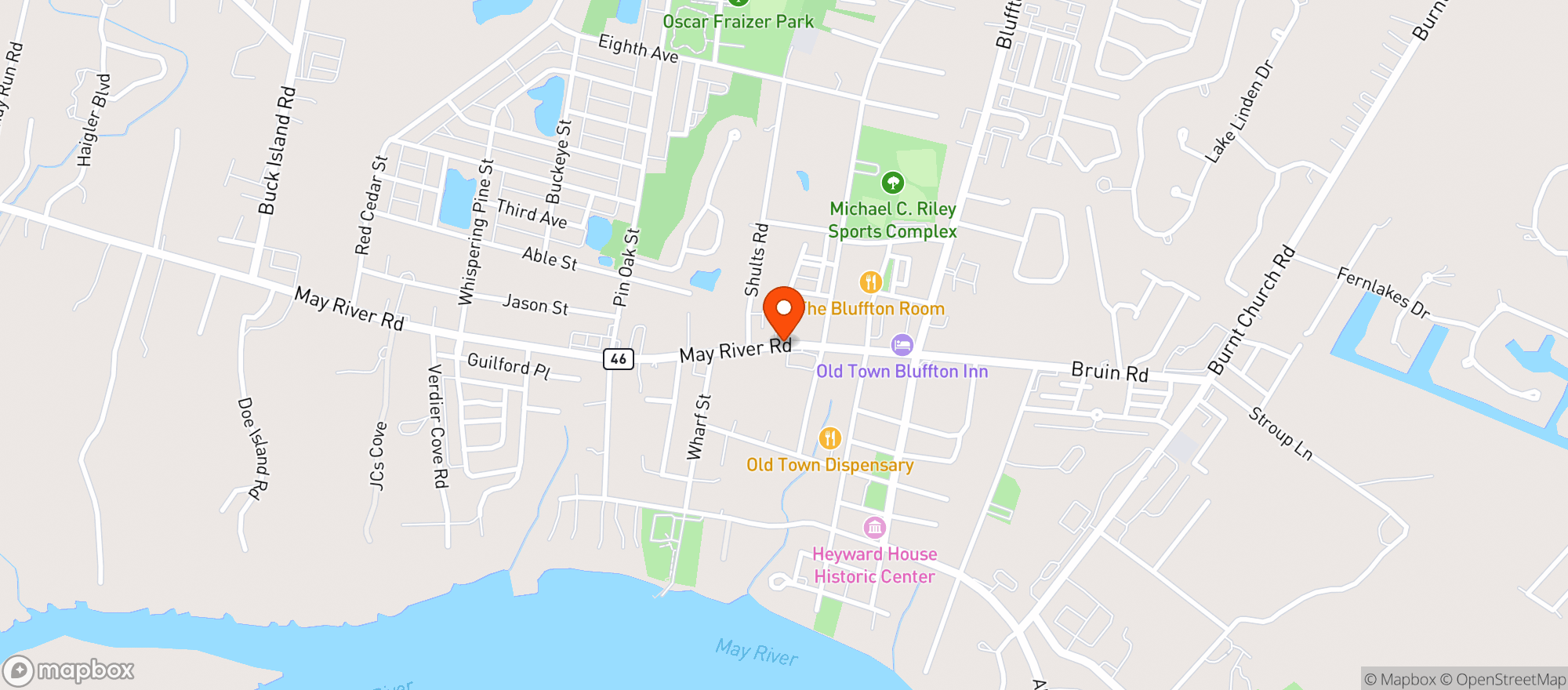 Map showing TEXACO
