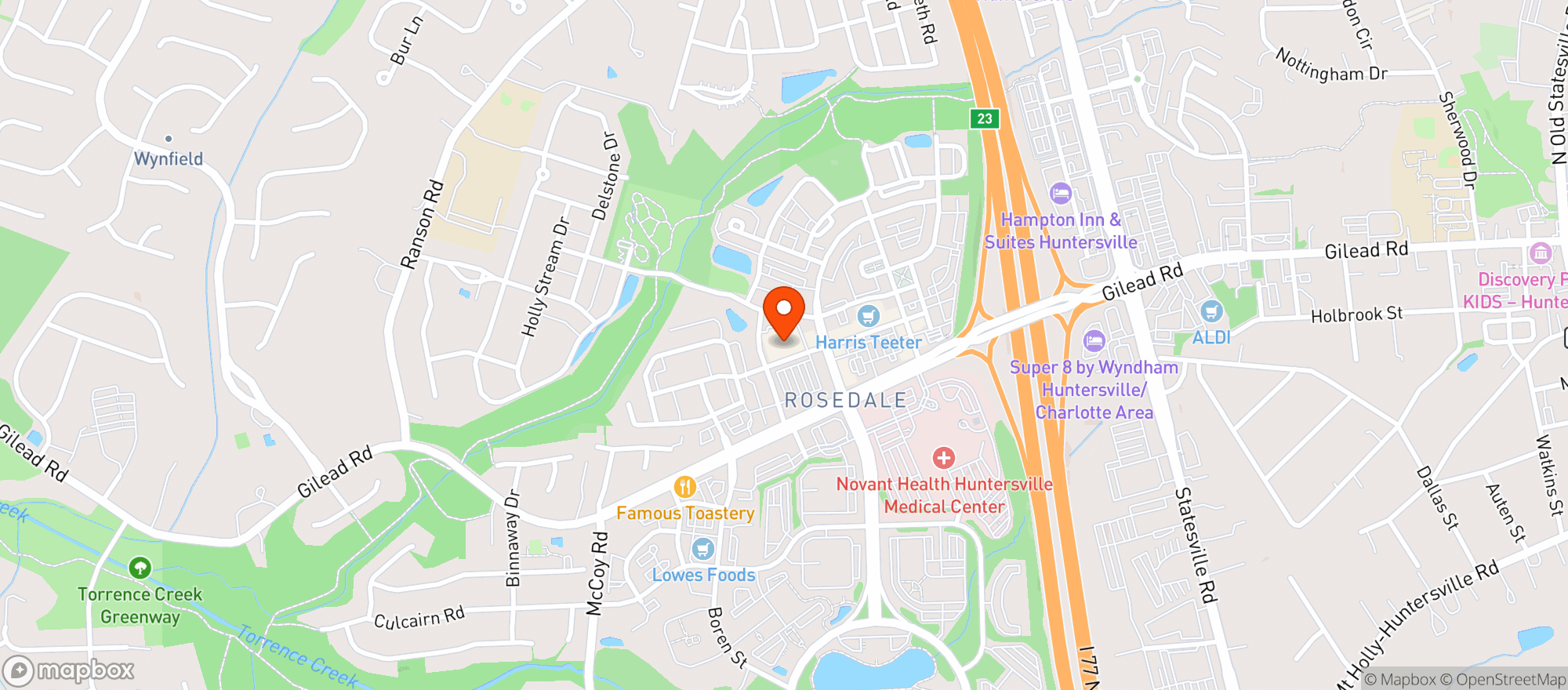 Map showing Publix Super Market #1481