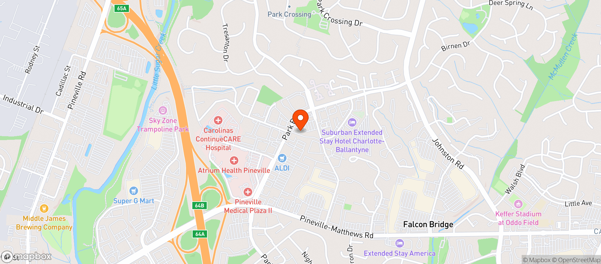 Map showing Park Road Pub