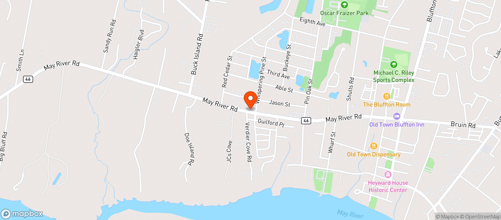 Map showing Messex Old Country Store (Chs)