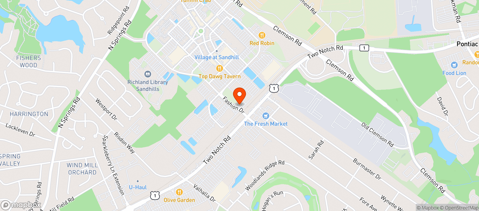 Map showing Your Cbd Store - Columbia #2
