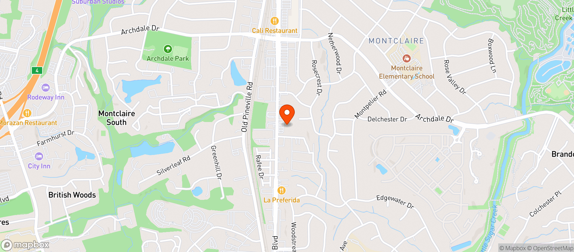 Map showing Wow Supermarket
