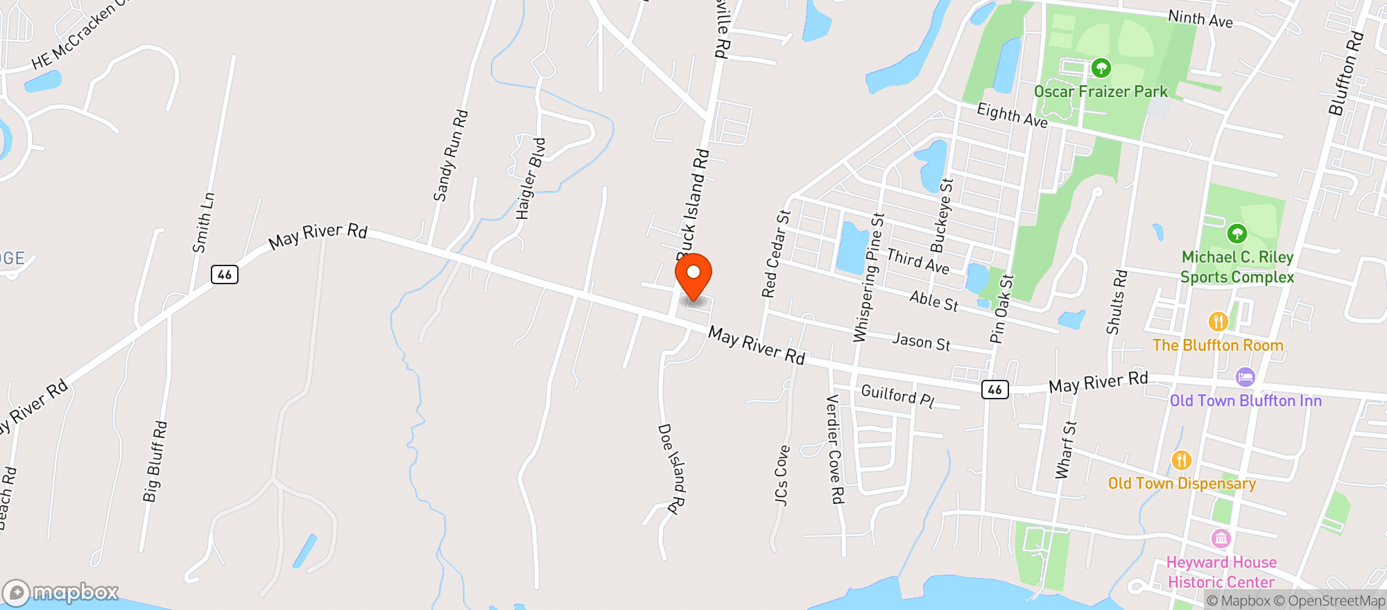 Map showing Parkers #43 (chs)