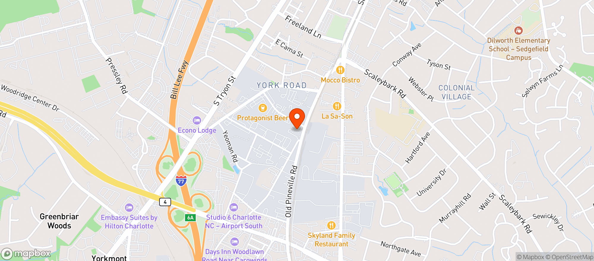 Map showing Rally