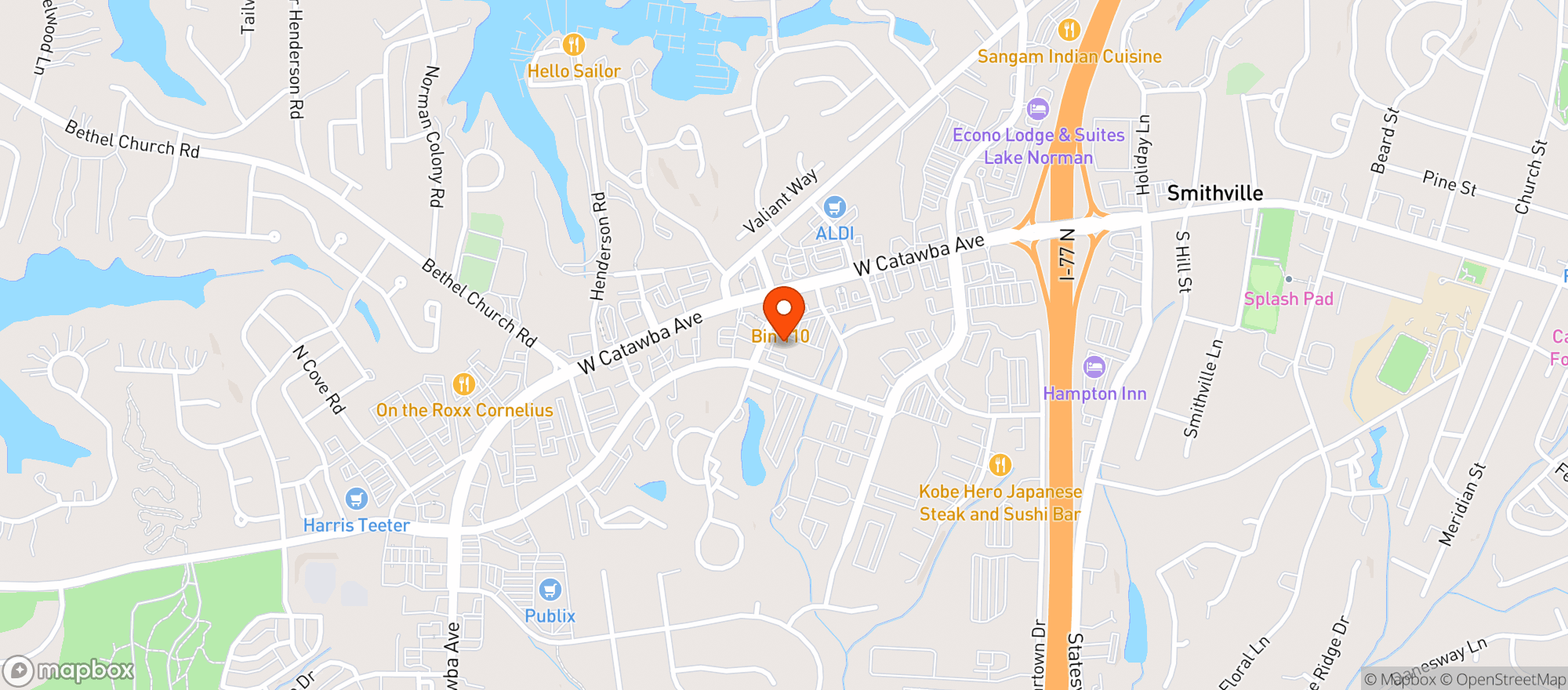 Map showing Lost Worlds Brewing Company