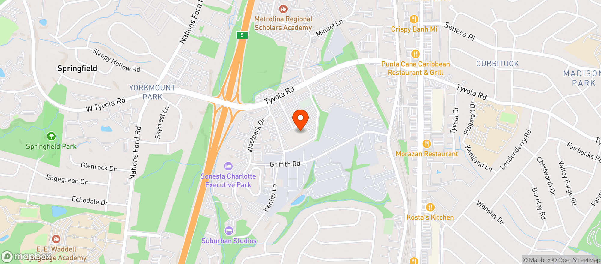 Map showing Costco
