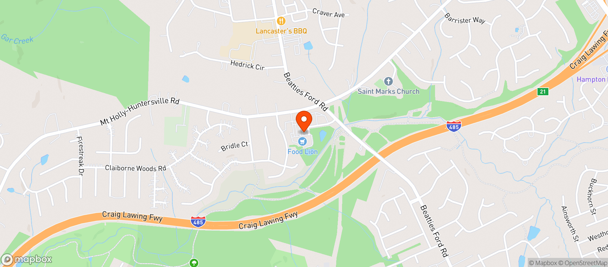 Map showing Food Lion