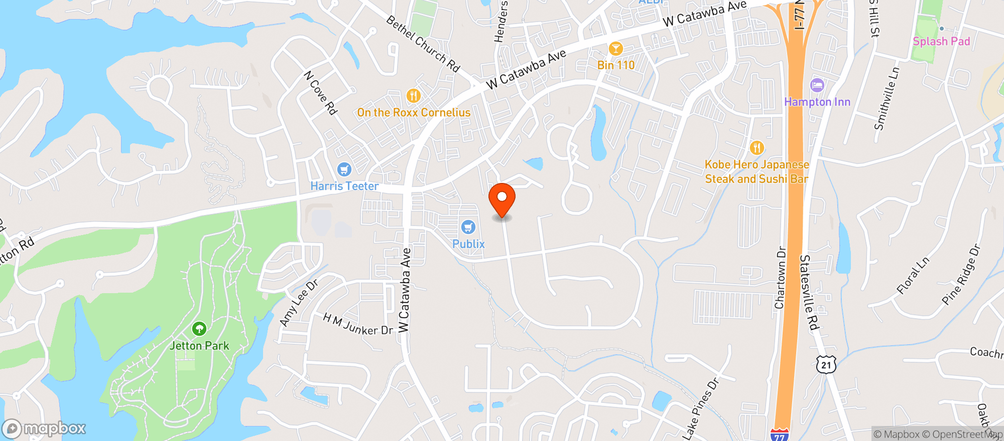 Map showing Publix Super Market