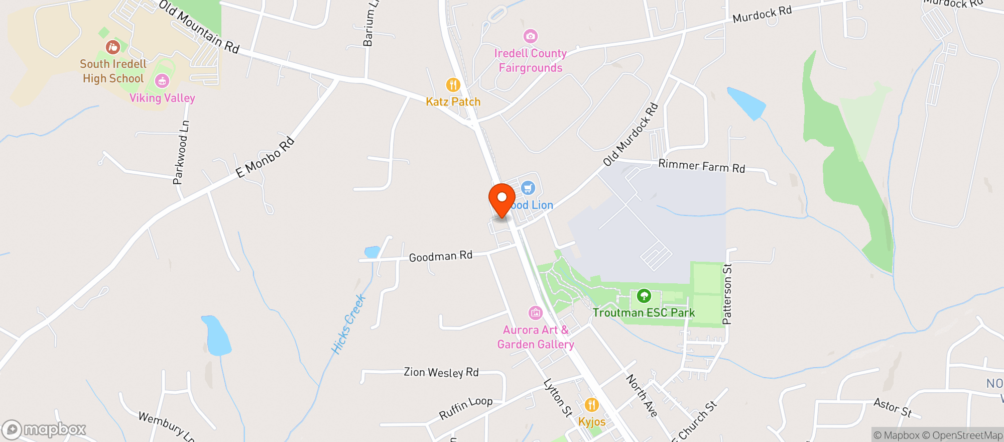 Map showing Walgreens