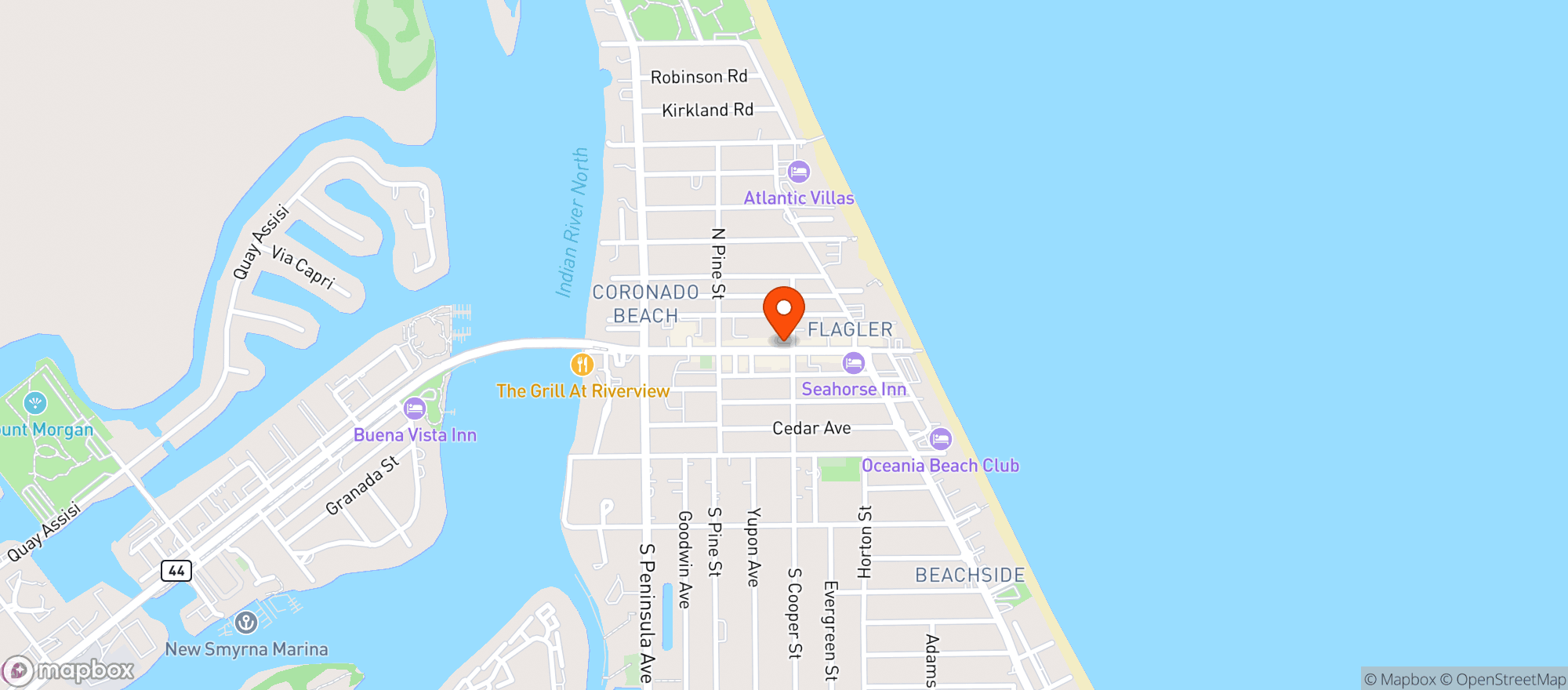 Map showing Avanu On Flagler
