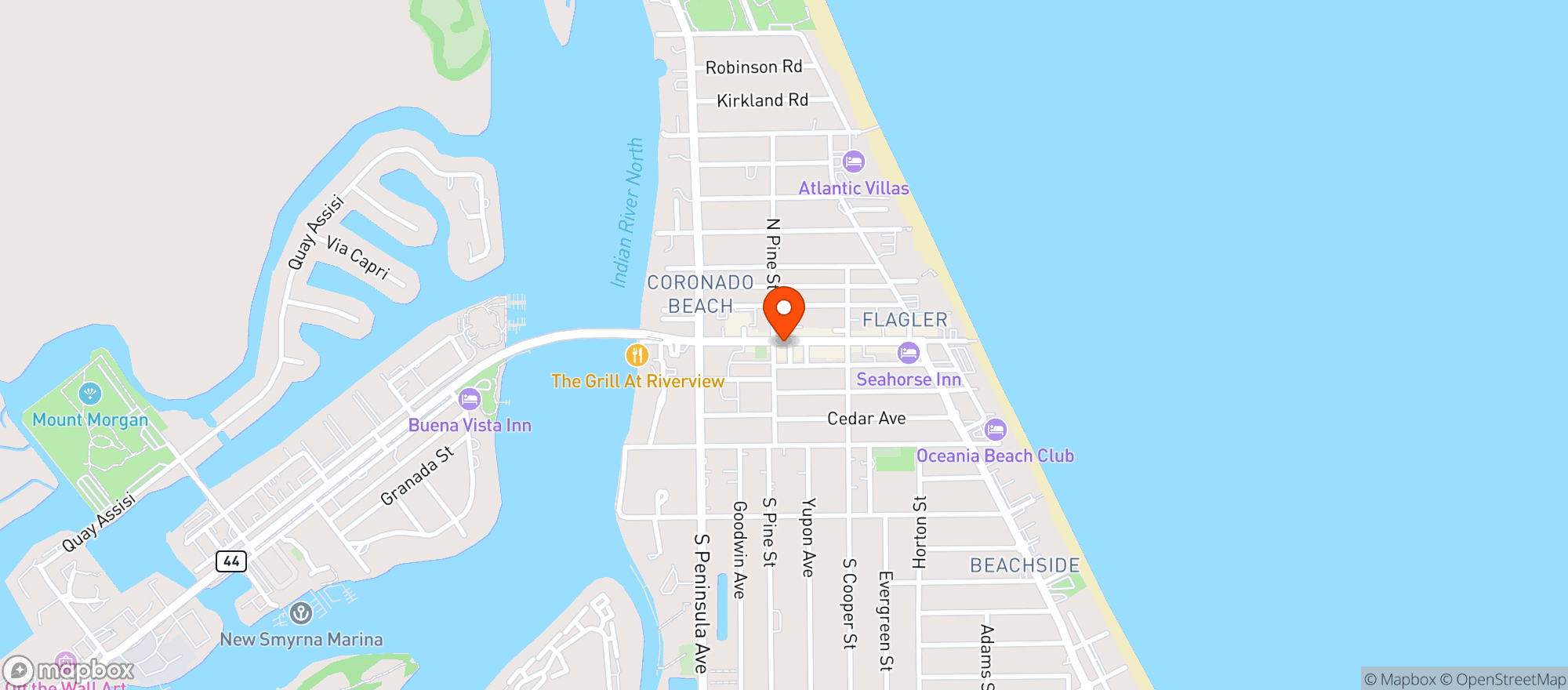 Map showing Clancys Cantina