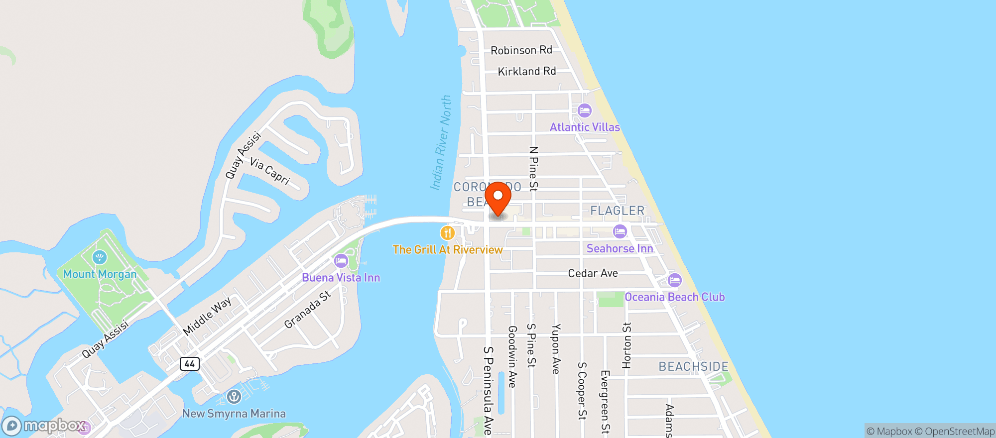 Map showing Third Wave Cafe