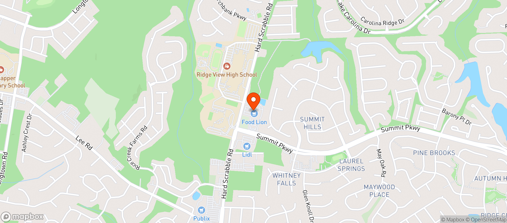 Map showing Food Lion