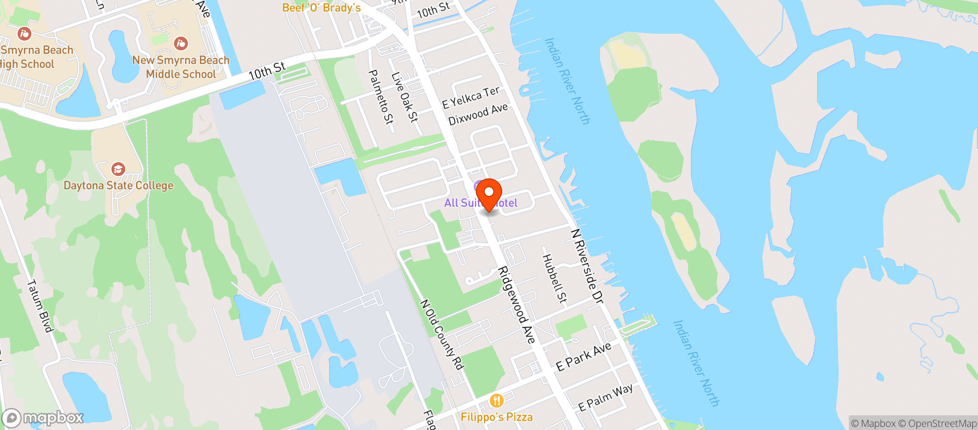 Map showing JAN & LIBS HI TOPS LOUNGE