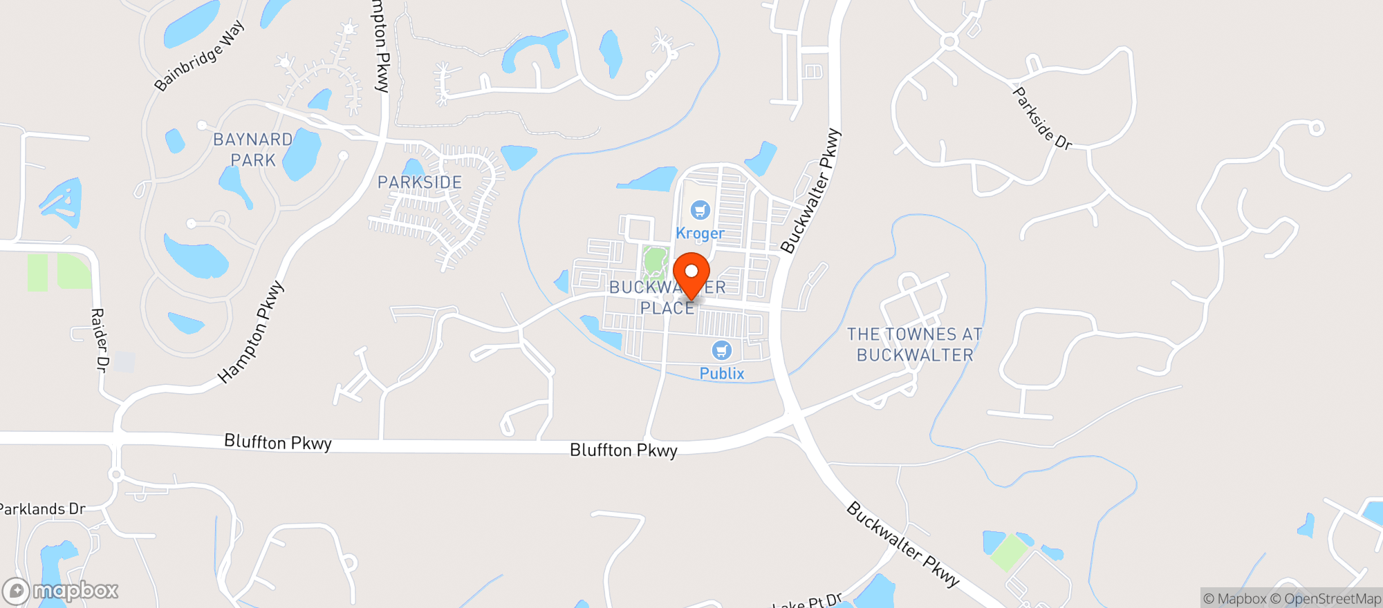 Map showing PUBLIX SUPER MARKET
