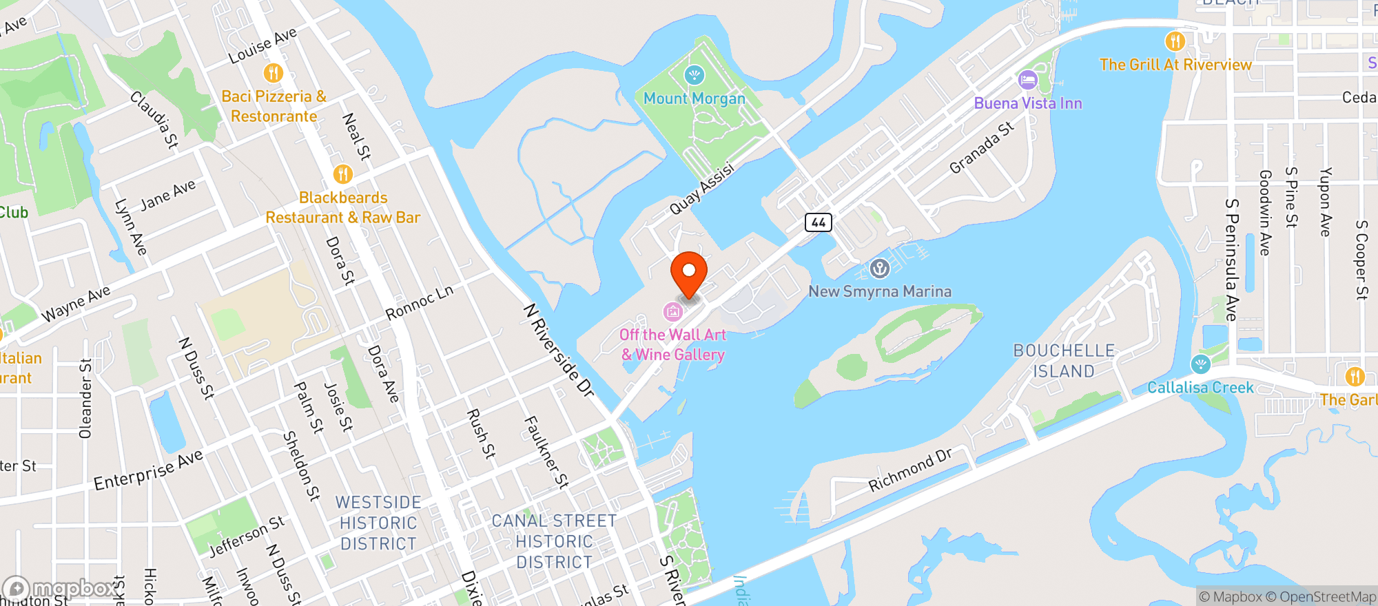 Map showing Kennys Liquors 2