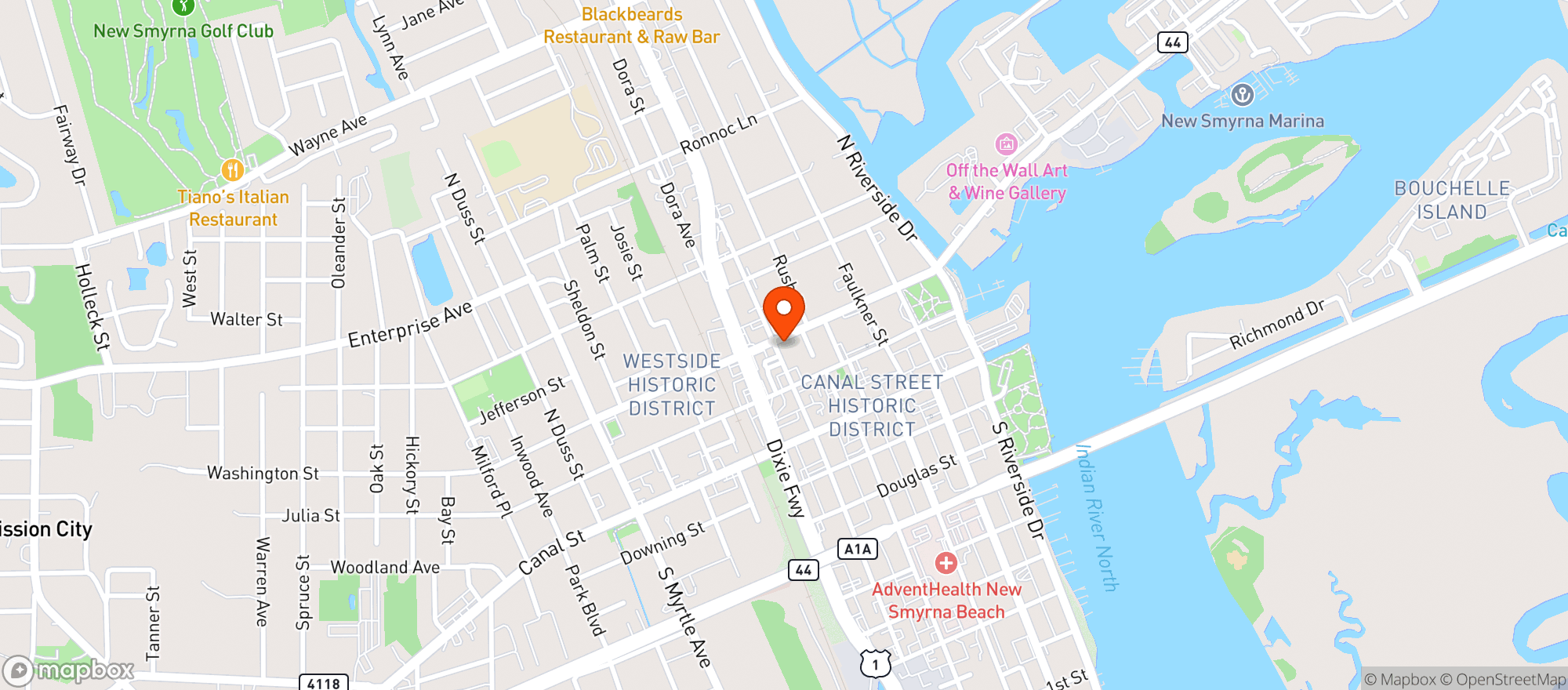 Map showing Crimson House Nsb
