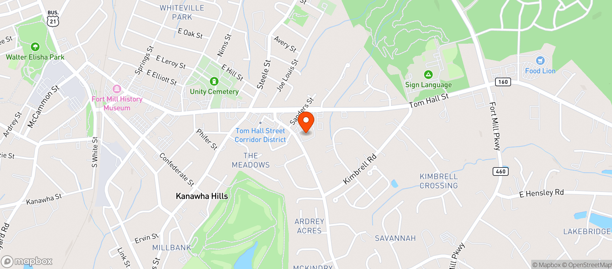 Map showing Walmart Supercenter