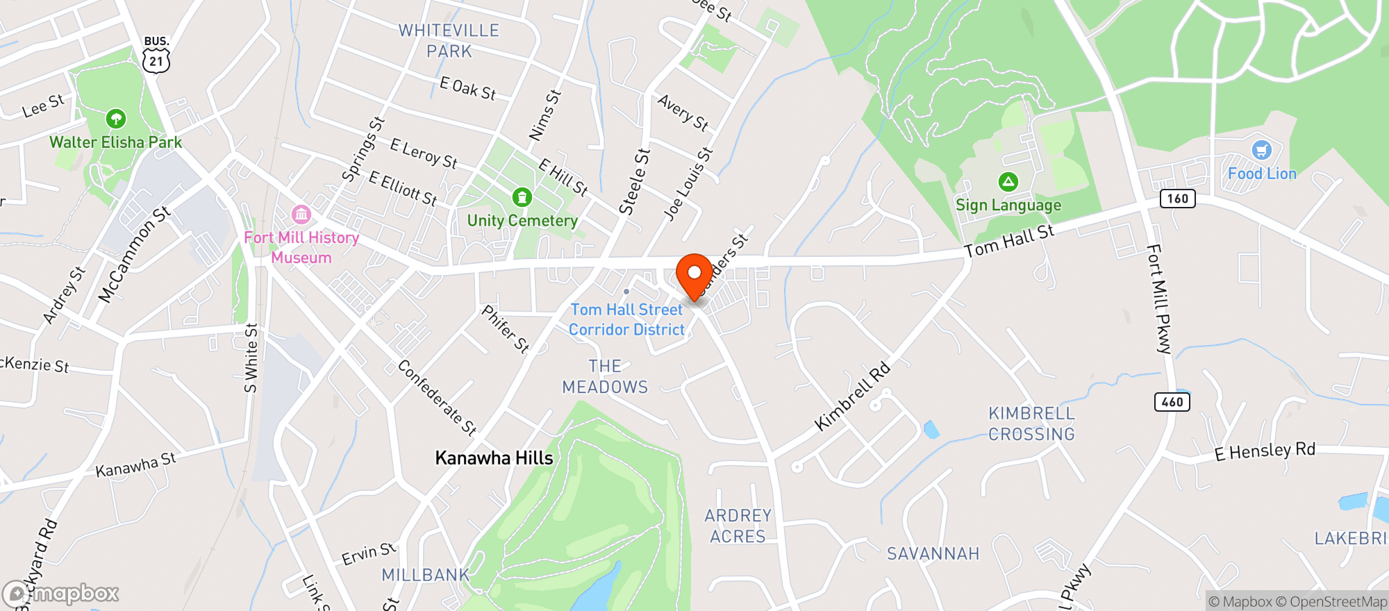 Map showing Walmart Neighborhood Market