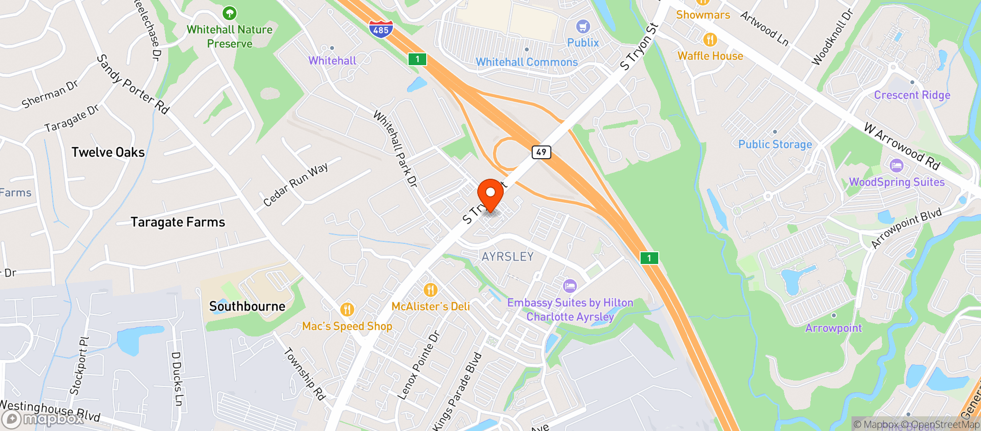 Map showing CIRCLE K #2723941