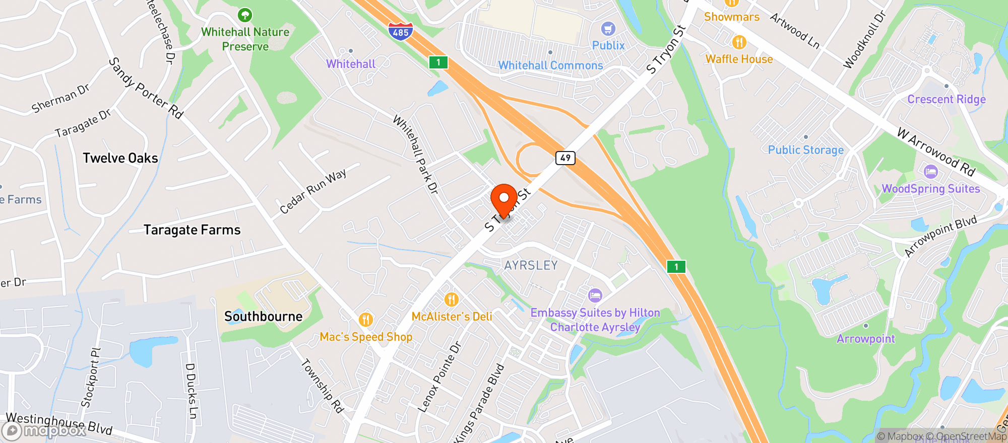 Map showing Circle K