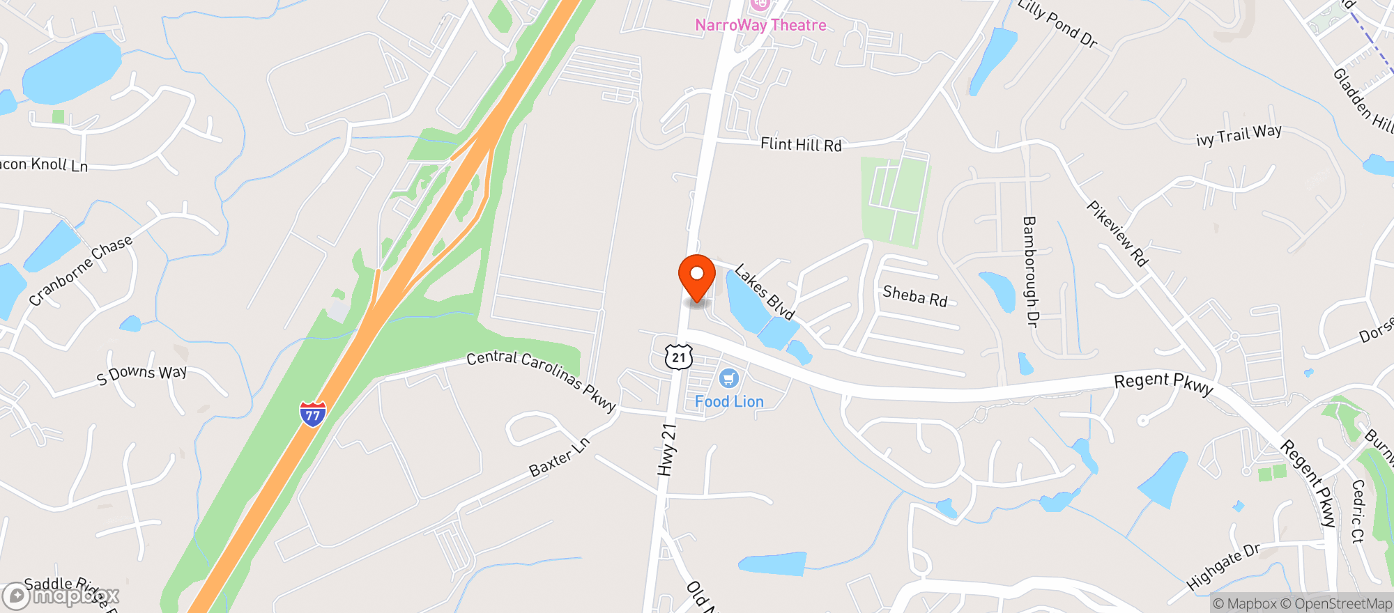 Map showing Flipside