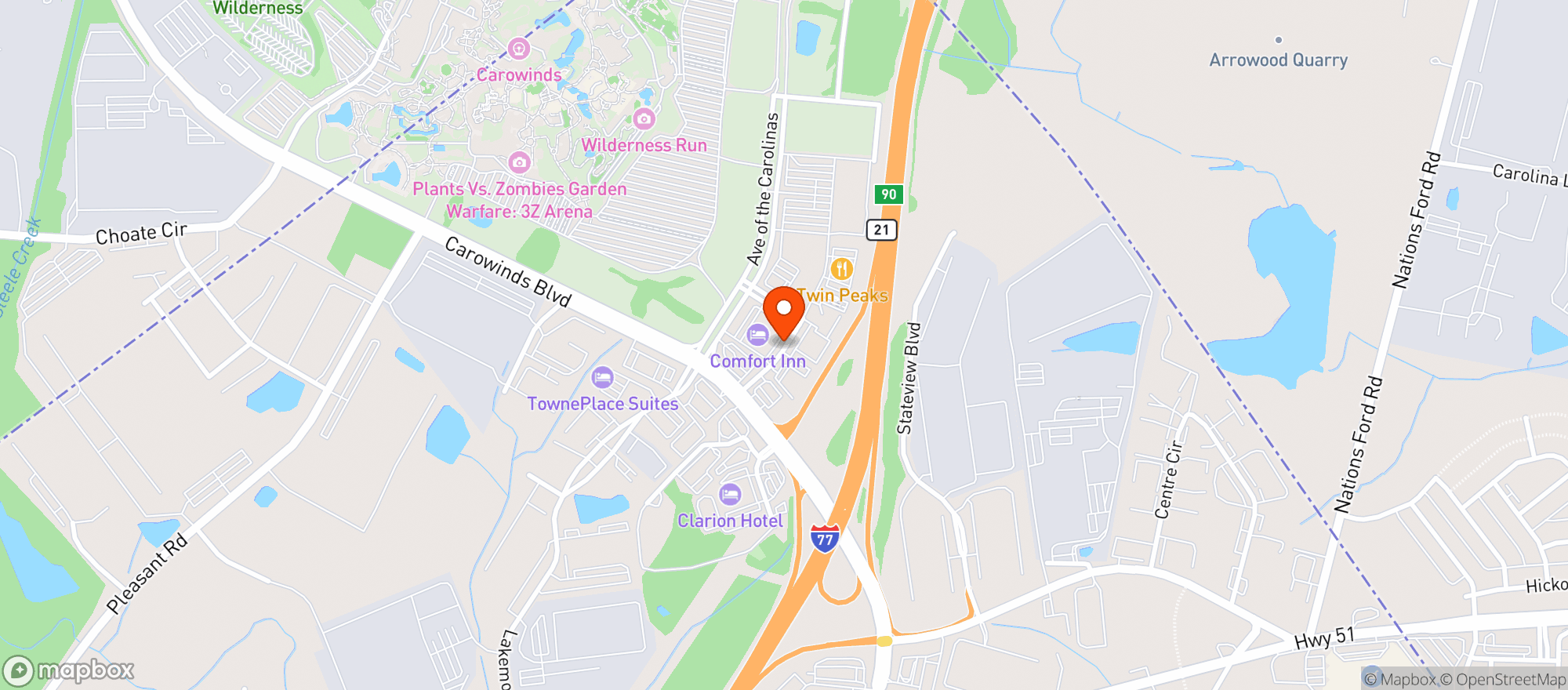 Map showing Frugal Macdoogals Liquor