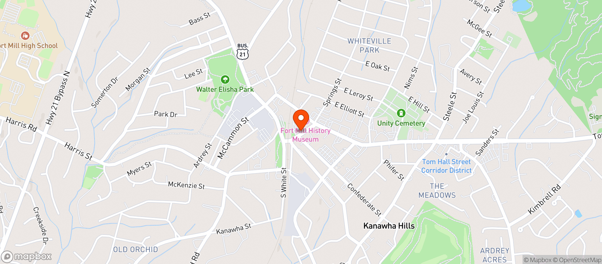 Map showing FM EATERY