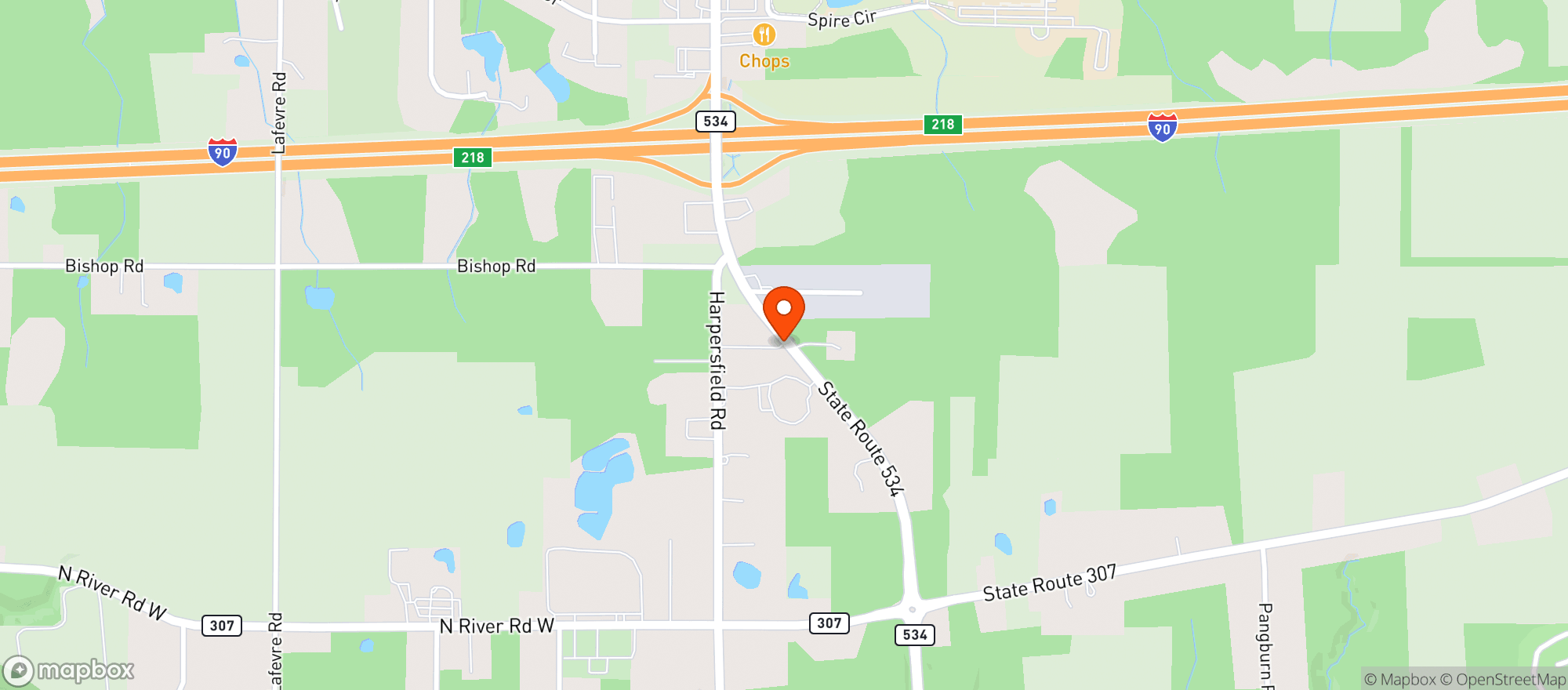 Map showing Corkscrew Taphouse