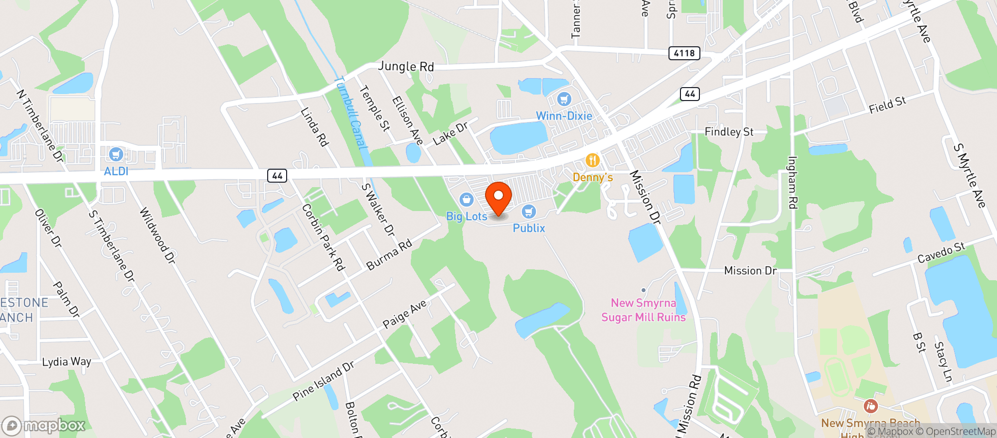 Map showing Gnc