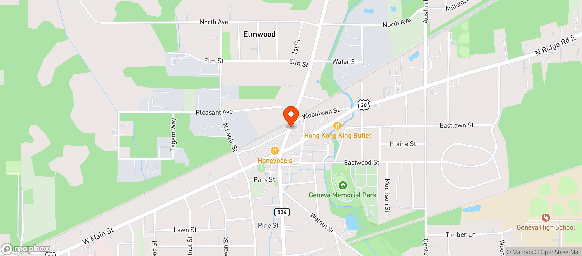 Map showing Beverage Depot