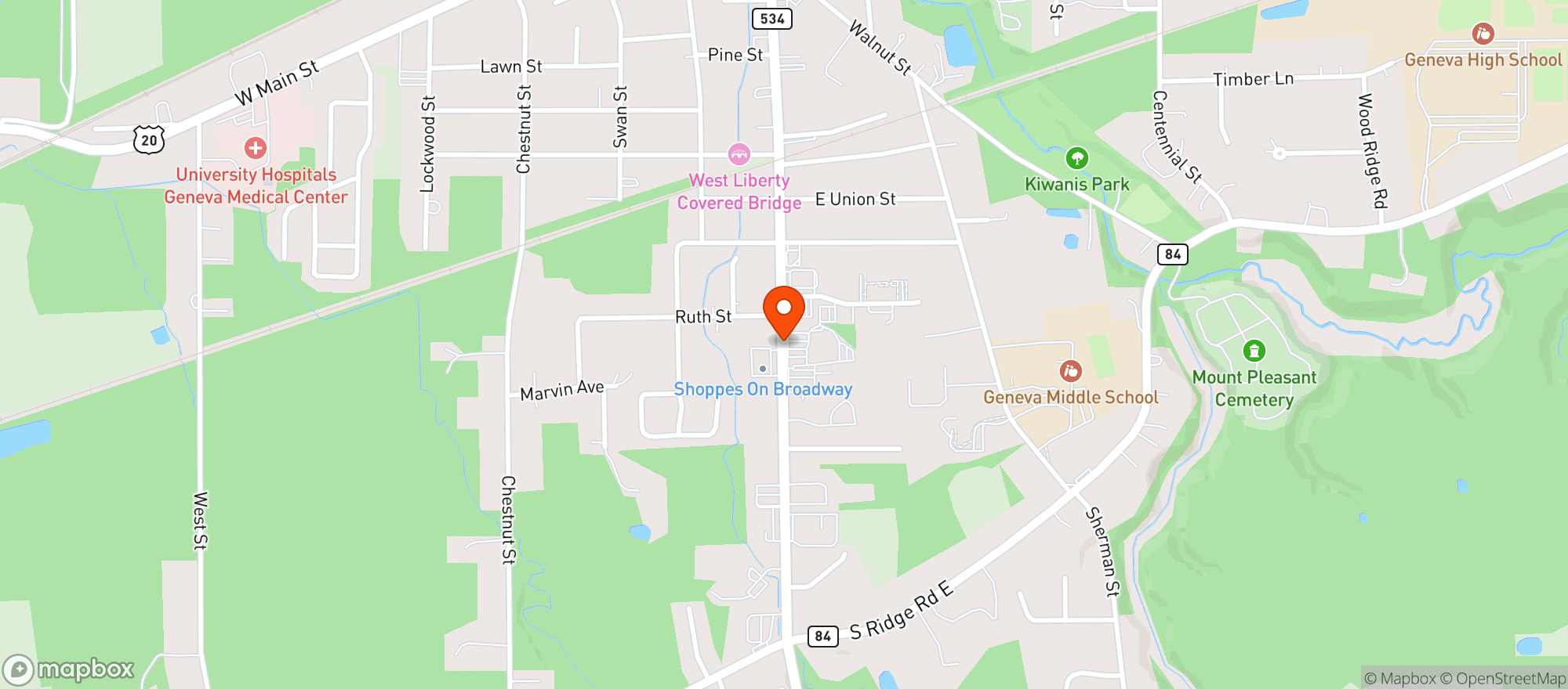 Map showing Giant Eagle