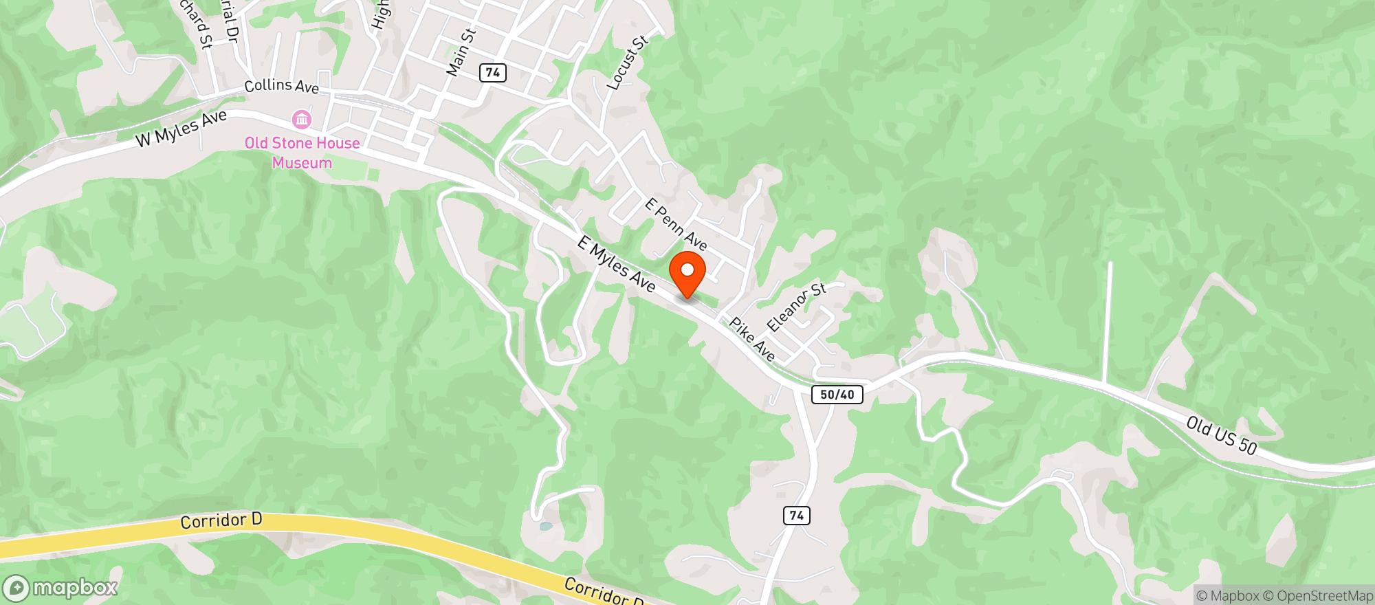 Map showing The Dodd CBD Co