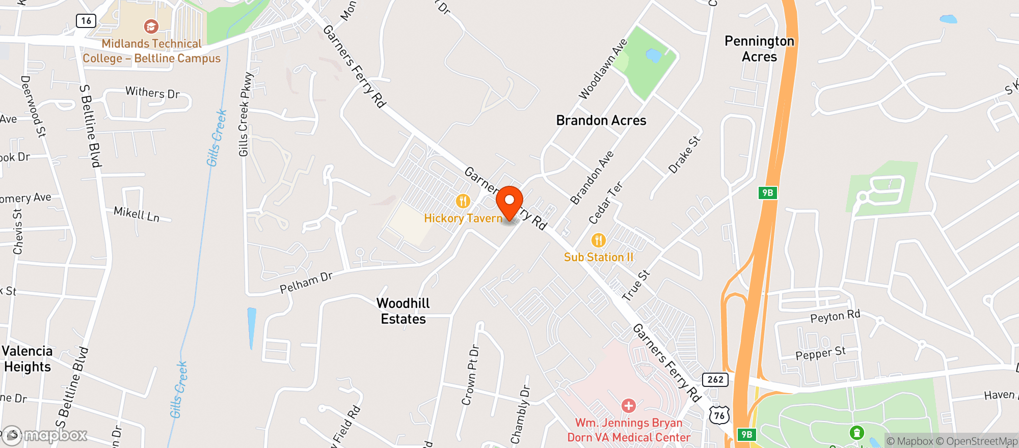 Map showing Circle K #2705134