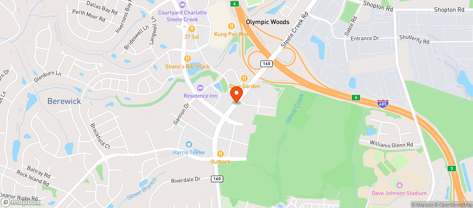 Map showing BP SHOP