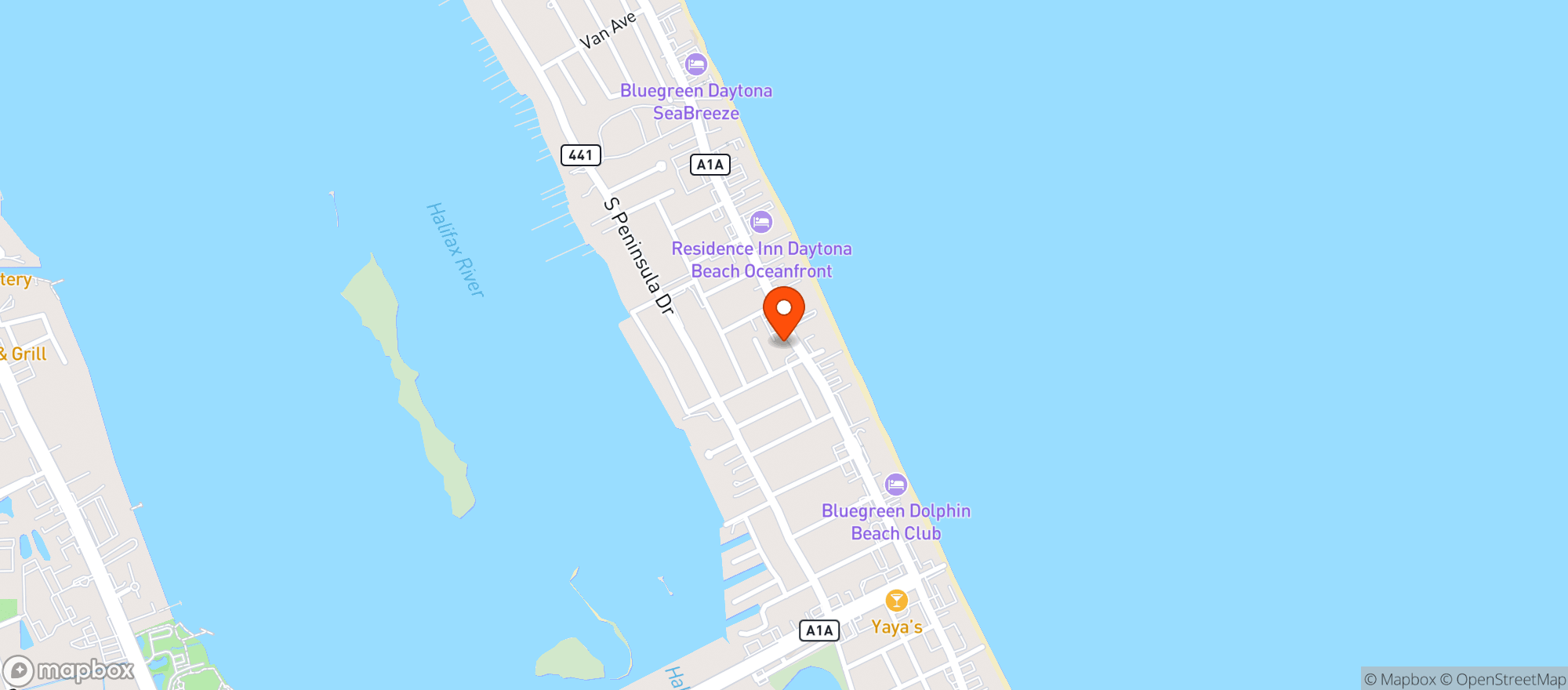 Map showing Cracked Egg Diner The