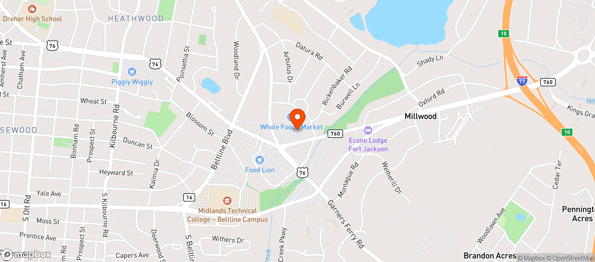 Map showing Midwood Smokehouse